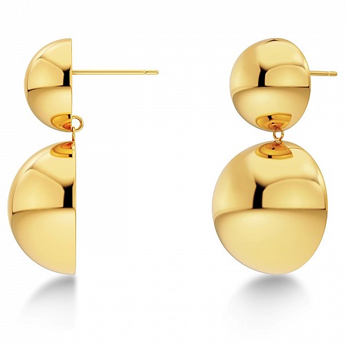 Sphere Earrings L Gold by Edblad