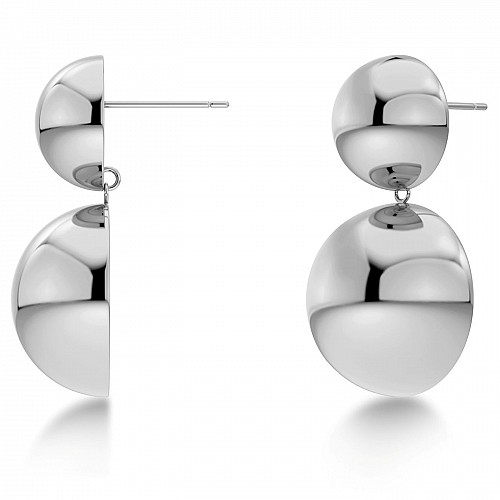 Sphere Earrings L Steel by Edblad